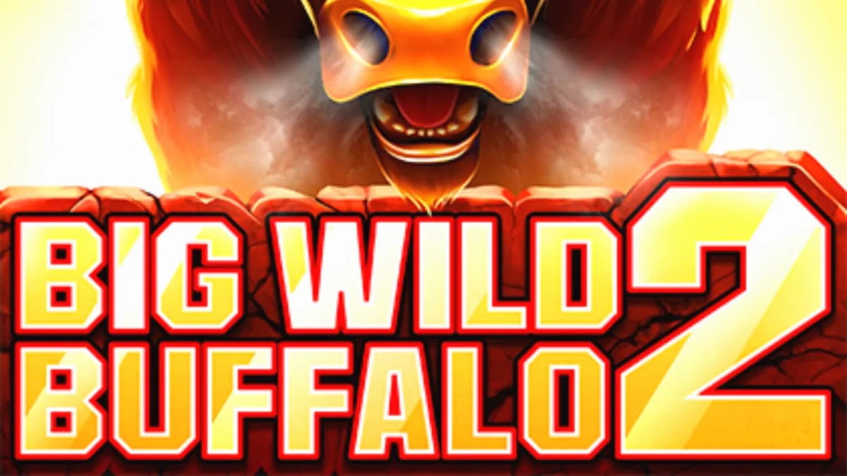 Big Wild Buffalo 2 slot game interface na may mga hayop sa background